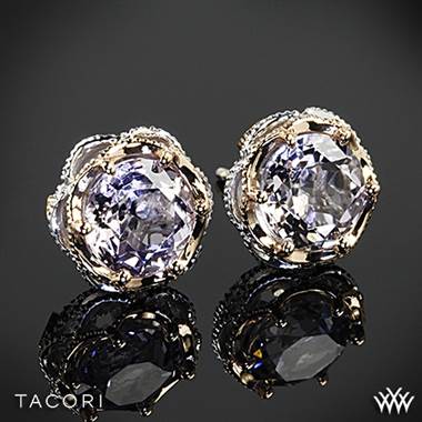 Tacori SE105P13 Blushing Rose Amethyst Earrings in Sterling Silver with 18k Rose Gold Accents