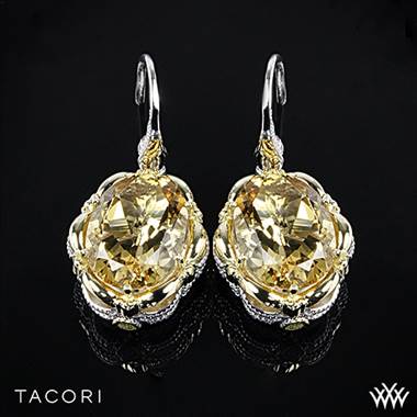 Tacori SE134Y04 Color Medley Citrine Dangle Earrings in Sterling Silver with 18K Yellow Gold Accents