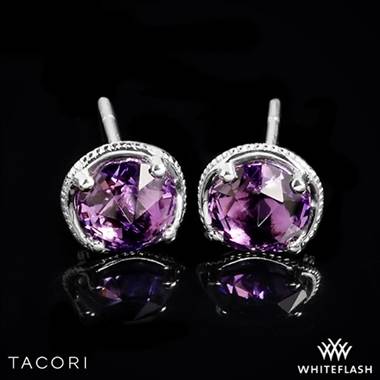 Tacori SE15401 Simply Gem Stud featuring Amethyst  in Sterling Silver with 18k Yellow Gold Accents