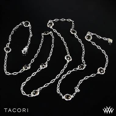 Tacori SN10817 Truffle Smokey Quartz Necklace in Sterling Silver with 18K Yellow Gold Accents