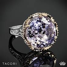 Tacori SR105P13 Blushing Rose Amethyst Ring in Sterling Silver with 18k Rose Gold Accents | Whiteflash