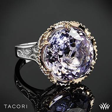 Tacori SR105P13 Blushing Rose Amethyst Ring in Sterling Silver with 18k Rose Gold Accents
