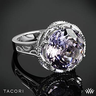 Tacori SR12313 Blushing Rose Amethyst Ring in Sterling Silver with 18k Yellow Gold Accents