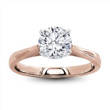 Tapered 2mm Solitaire Engagement Ring | Adiamor