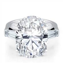 Tapered Baguette and Cushion Three Stone Setting | Adiamor