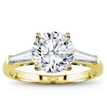 Tapered Baguette Three Stone Setting
