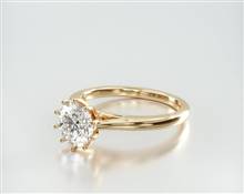 Ten Prong Head Engagement Ring in 18K Yellow Gold 1.80mm Width Band (Setting Price) | James Allen
