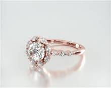 Ten Stone Shared Prong Engagement Ring in 14K Rose Gold 1.60mm Width Band (Setting Price) | James Allen