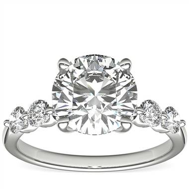 The Gallery Collection™ Floating Diamond Engagement Ring in Platinum (1/3 ct. tw.)