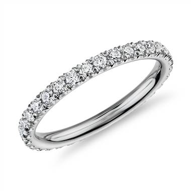 The Gallery Collection™ Pave Diamond Eternity Ring in Platinum (5/8 ct. tw.)