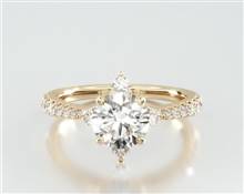 Timeless Compass Point Engagement Ring in 18K Yellow Gold 1.80mm Width Band (Setting Price) | James Allen