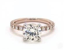Timeless French Pave .32ctw Engagement Ring in 14K Rose Gold 2.10mm Width Band (Setting Price) | James Allen