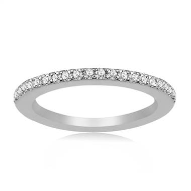 Timeless Prong Set Round Diamond Band in 14K White Gold (1/4 cttw.)