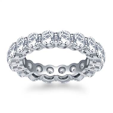 Timeless Prong Set Round Diamond Eternity Ring in Platinum (3.34 - 3.94 cttw.)