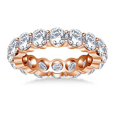 Timeless Round Diamond Decorated Eternity Ring in 14K Rose Gold (4.44 - 5.04 cttw.)