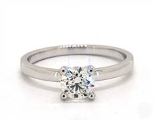 Traditional Comfort-Fit Solitaire Engagement Ring in 14K White Gold 2.00mm Width Band (Setting Price) | James Allen