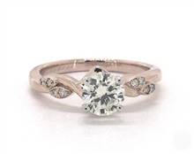 Twisted Vine Marquise Side-Stone Engagement Ring in 14K Rose Gold 2.20mm Width Band (Setting Price) | James Allen