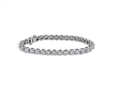 Two-Prong Diamond Tennis Bracelet In 14k White Gold (10 ct. tw.)