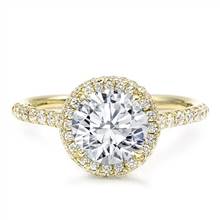 Two-Row Halo French Cut Engagement Setting | Adiamor