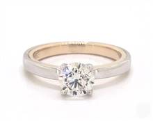 Two Tone Comfort Fit Engagement Ring in 14K Yellow Gold 2.20mm Width Band (Setting Price) | James Allen