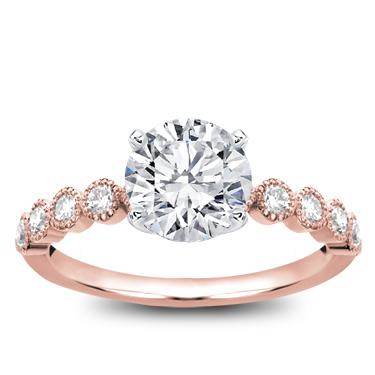 Vintage Bezel Set Diamond Engagement Setting