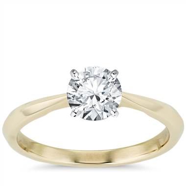 ZAC Zac Posen Knife-Edge Solitaire Engagement Ring in 14k Yellow Gold