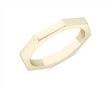 Zac Zac Posen Plain Geometric Wedding Ring In 14k Yellow Gold (2.2 mm) | Blue Nile