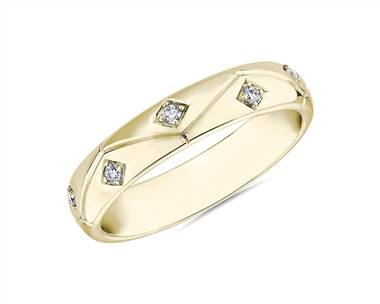 Zac Zac Posen Starlight Ring In 14k Yellow Gold (4 mm, 1/10 ct. tw.)