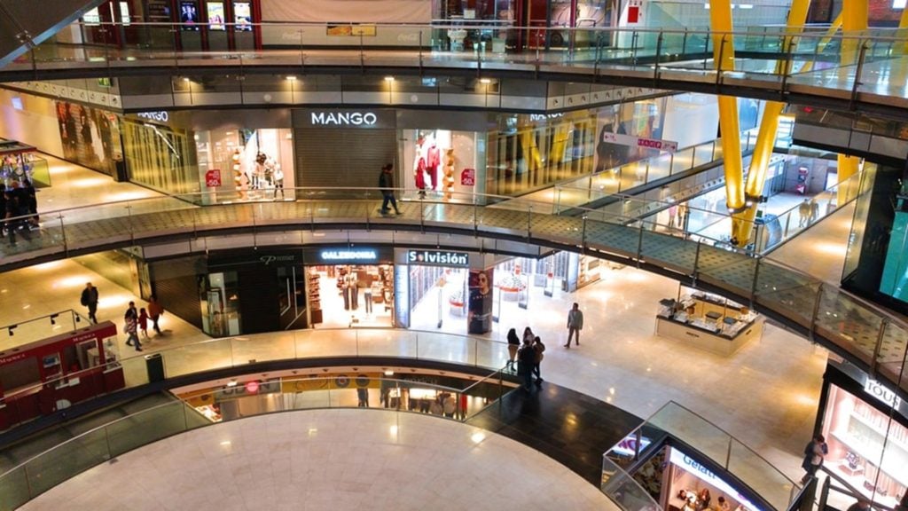The Interior of a Shopping Centre