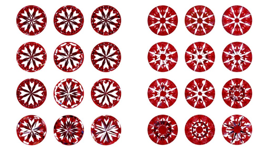 hearts and arrows different quality