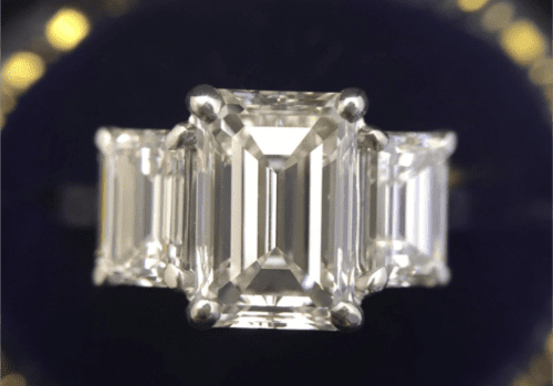 2.10 H/VVS2, 1.50 tcw emerald cut H/VSI sides stones posted by Iburn