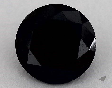 James Allen fully saturated black diamond.