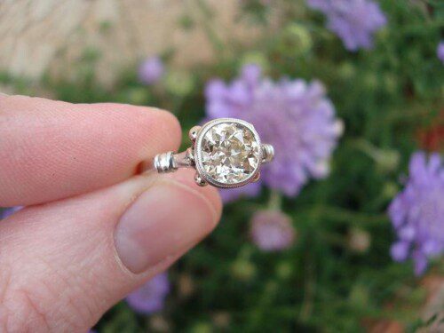 Reggie's Antique Cushion Engagement Ring