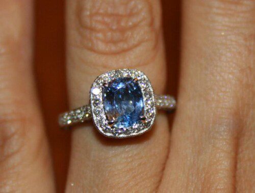 Sapphire With A Halo Is Heavenly