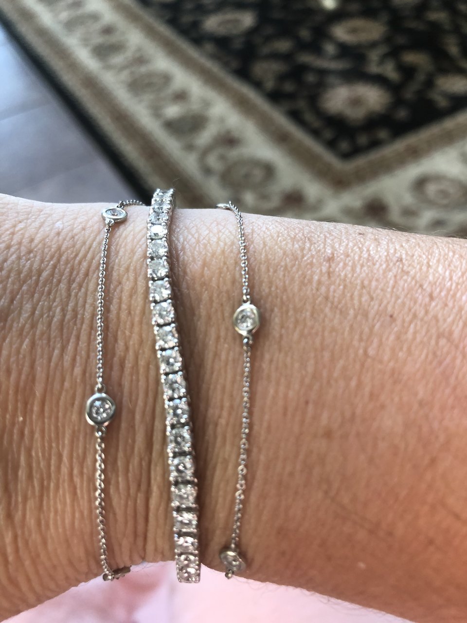 BlingBlingLova originally posted this magnificent diamond bangle on the Show Me the Bling forum at PriceScope. Isn’t this gorgeous, how exciting to have this sparkling at your wrist, catching your eye. It’s a reminder of the beautiful things in life, and a statement of joy!