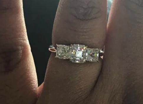 Joelly posted this breathtaking Octavia 3 stone ring the Show Me the Bling forum at PriceScope. This ring is absolutely stunning! Joelly always wanted one and we LOVE to see jewelry dreams come true!