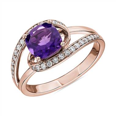 We decided to do the birthstone spotlight a little differently since more and more of you have become interested in colored gems as engagement rings. Since February’s birthstone is amethyst we thought it was great to look at some stunningly simple amethyst engagement rings which would give diamond engagement rings a run for their money.