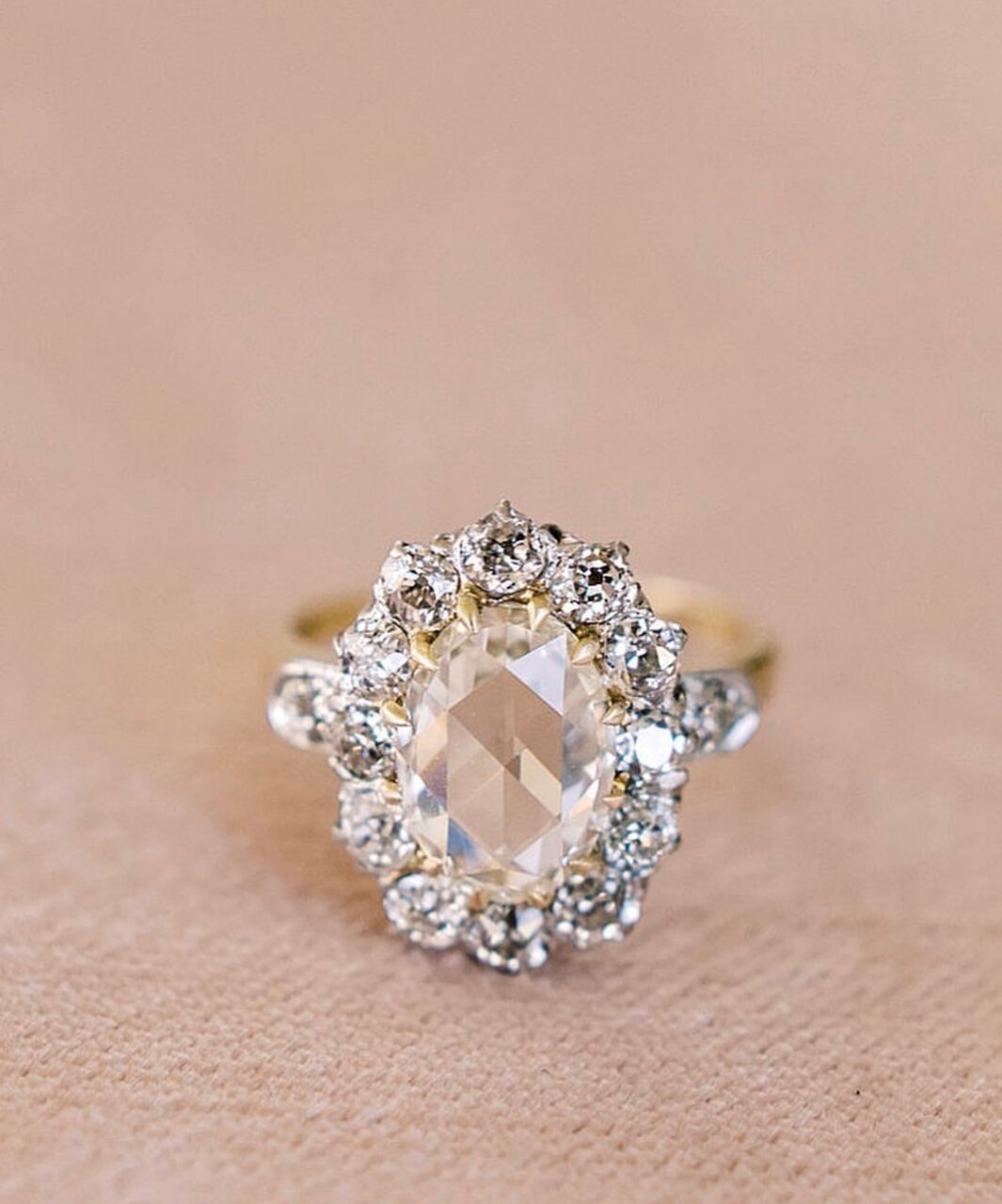 JLS posted pics of her fantabulous rose cut engagement ring on the Show Me the Bling forum at PriceScope!  This rose cut in halo will turn many people into rose cut lovers! Do you love rose cuts?