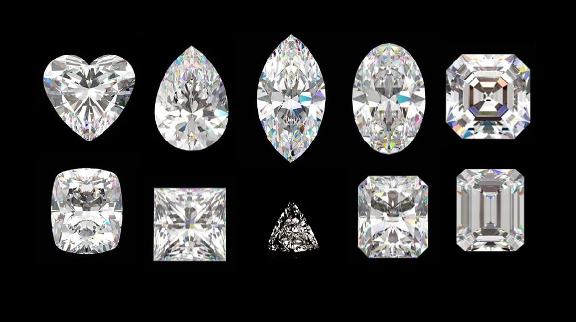 Diamond Shapes & Cut Types: Education & Shape Charts