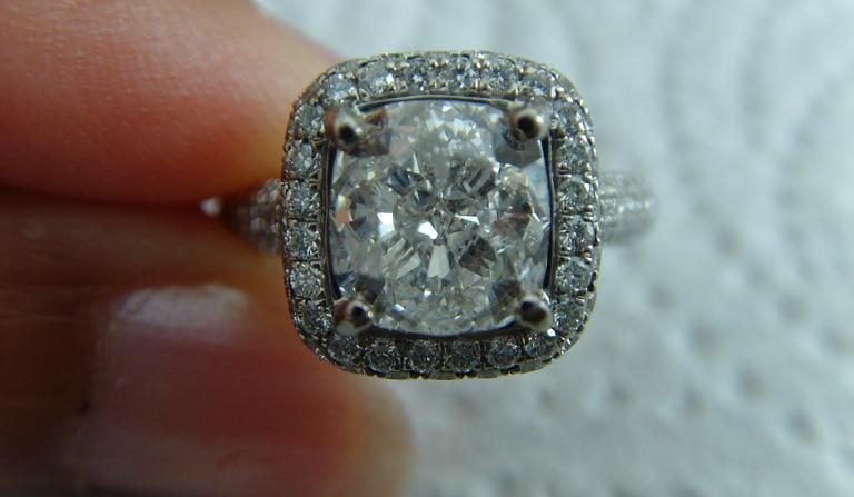 Cushion Brilliant Engagement Ring