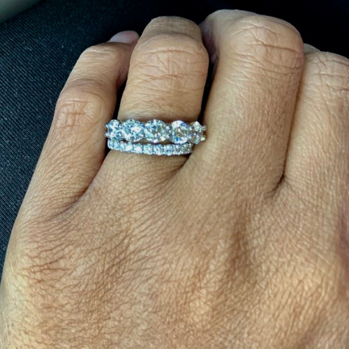Five stone diamond ring.
