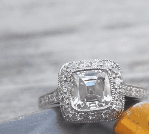 A Tiffany Legacy engagement ring.