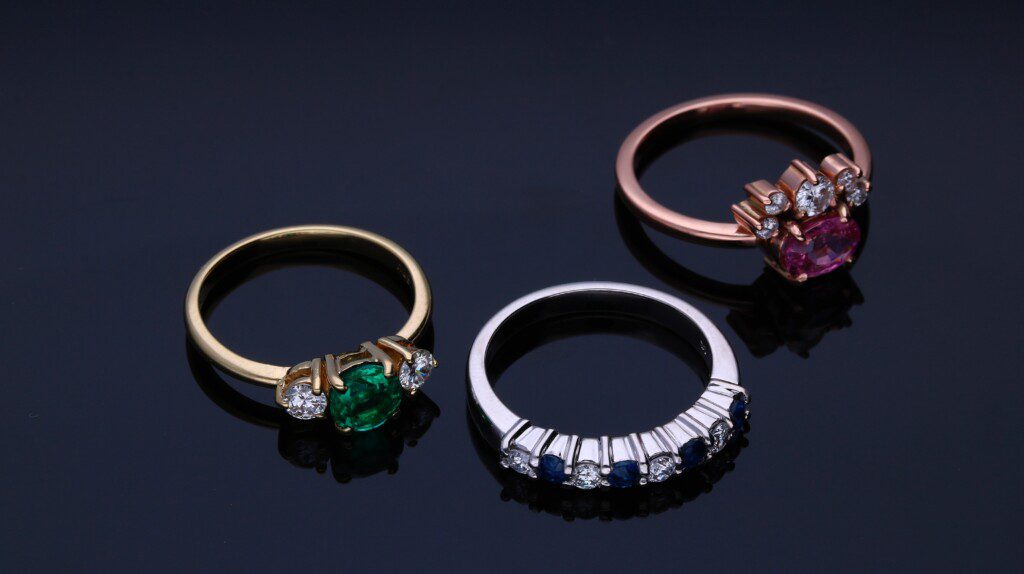 Three fine jewelry rings Unsplash by Edgar Soto