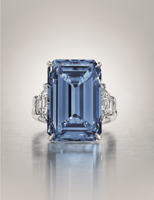 Rare blue diamond sells for record $57 5 million