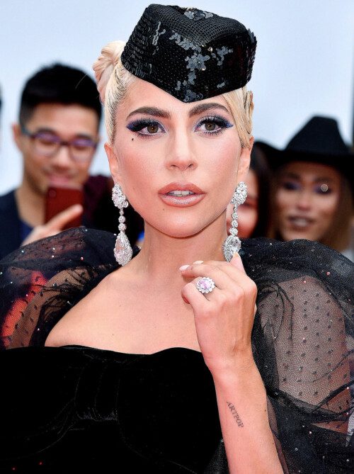 Lady Gaga's 2018 pink diamond engagement ring from Christian Carino.