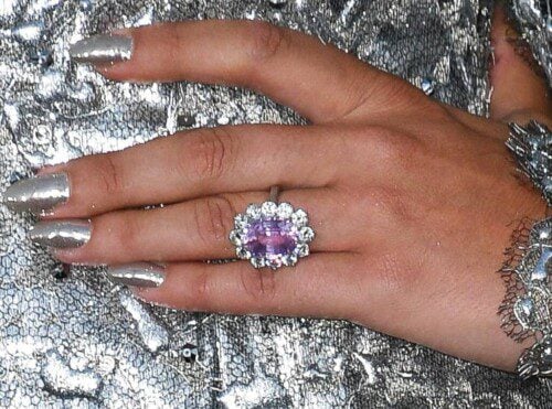 Lady Gaga's 2018 pink diamond engagement ring from Christian Carino.