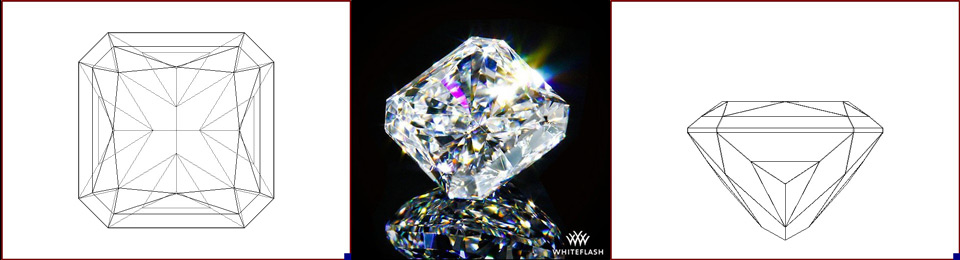 radiant cut diamond photo and image