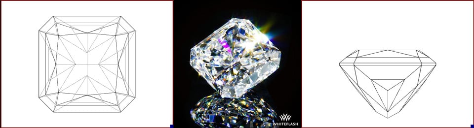 Radiant cut diamond