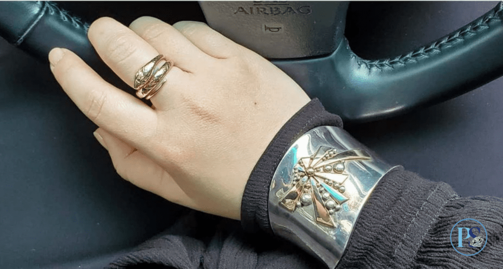 PS Blog 30s G Cheng sterling 14k gold bracelet