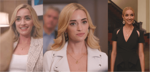 3 images of Georgia in different looks